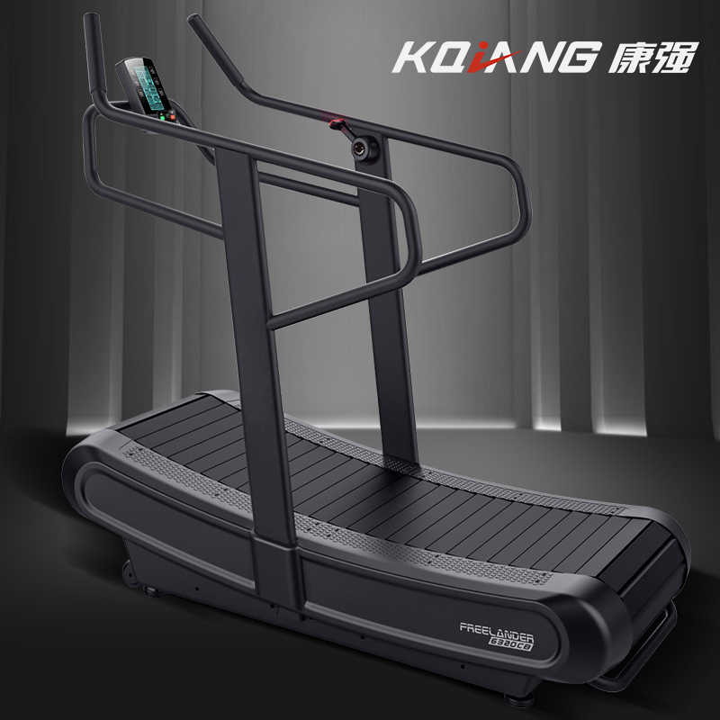 康強V20商用無動力履帶式弧形跑步機 健身房私教工作室跑步機 高端健身房專用跑步機 