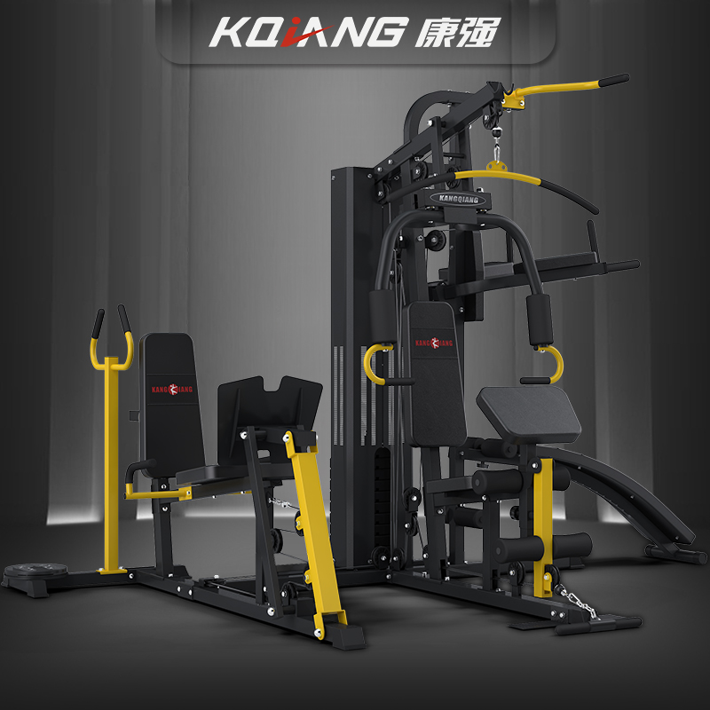 康強綜合訓練器M810X多功能力量器械家用健身器材四人站鑄鐵配重80KG 